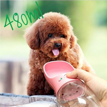Load image into Gallery viewer, Portable 480ml Pet Water Bottle For Outdoor Walking, Hiking, Travel etc