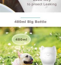 Load image into Gallery viewer, Portable 480ml Pet Water Bottle For Outdoor Walking, Hiking, Travel etc